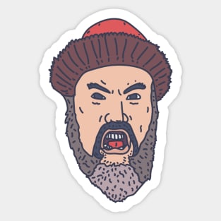 Ivan the Terrible - Russian Tsar Yelling Sticker